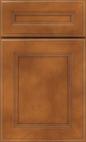 5 Piece Cattail / Brown Sugar Medium Finish Cabinets