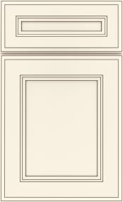 5 Piece Coconut / Brown Sugar Paint - White Cabinets