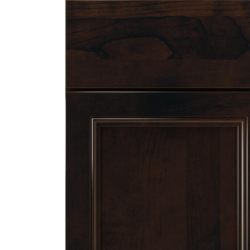 Square Chocolate Dark Finish Square Cabinets