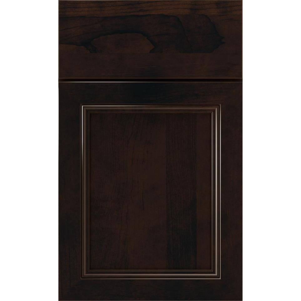 Square Chocolate Dark Finish Square Cabinets