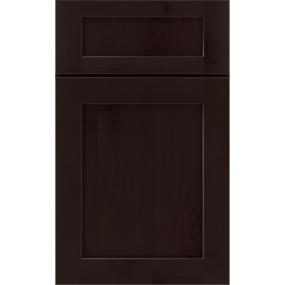 Square Thatch Dark Finish Square Cabinets