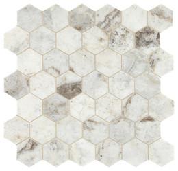 Mosaic Lumen White Honed White Tile