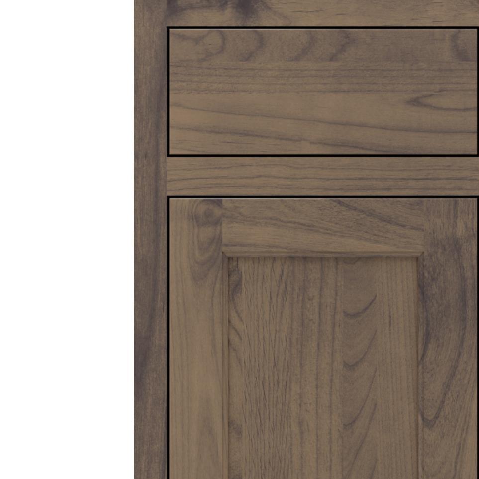 Square Cliff Medium Finish Square Cabinets