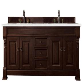 Base with Sink Top Burnished Mahogany Dark Finish Vanities