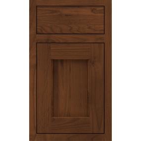 Square Sepia Dark Finish Square Cabinets