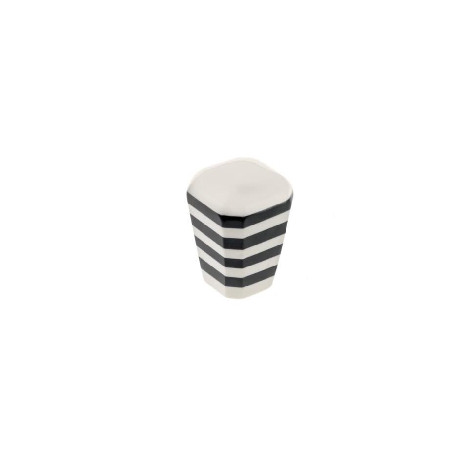 Knob Chrome / Black White Knobs