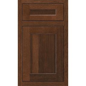 Square Sepia Dark Finish Square Cabinets