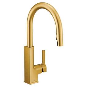 Kitchen Brushed Gold Brass / Gold Faucets