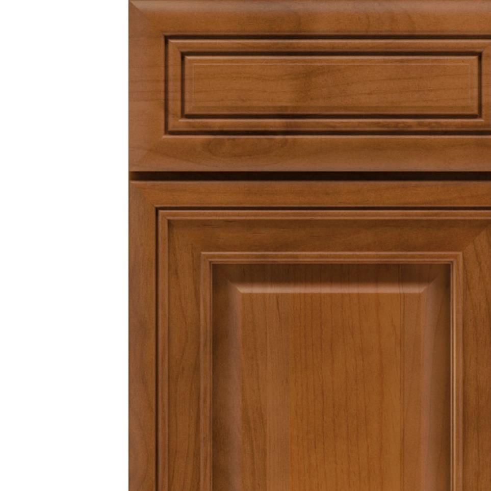 Square Cattail Medium Finish Square Cabinets