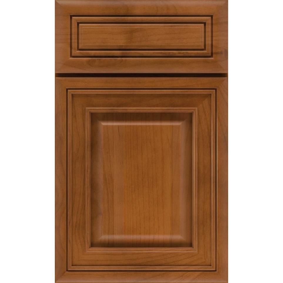 Square Cattail Medium Finish Square Cabinets