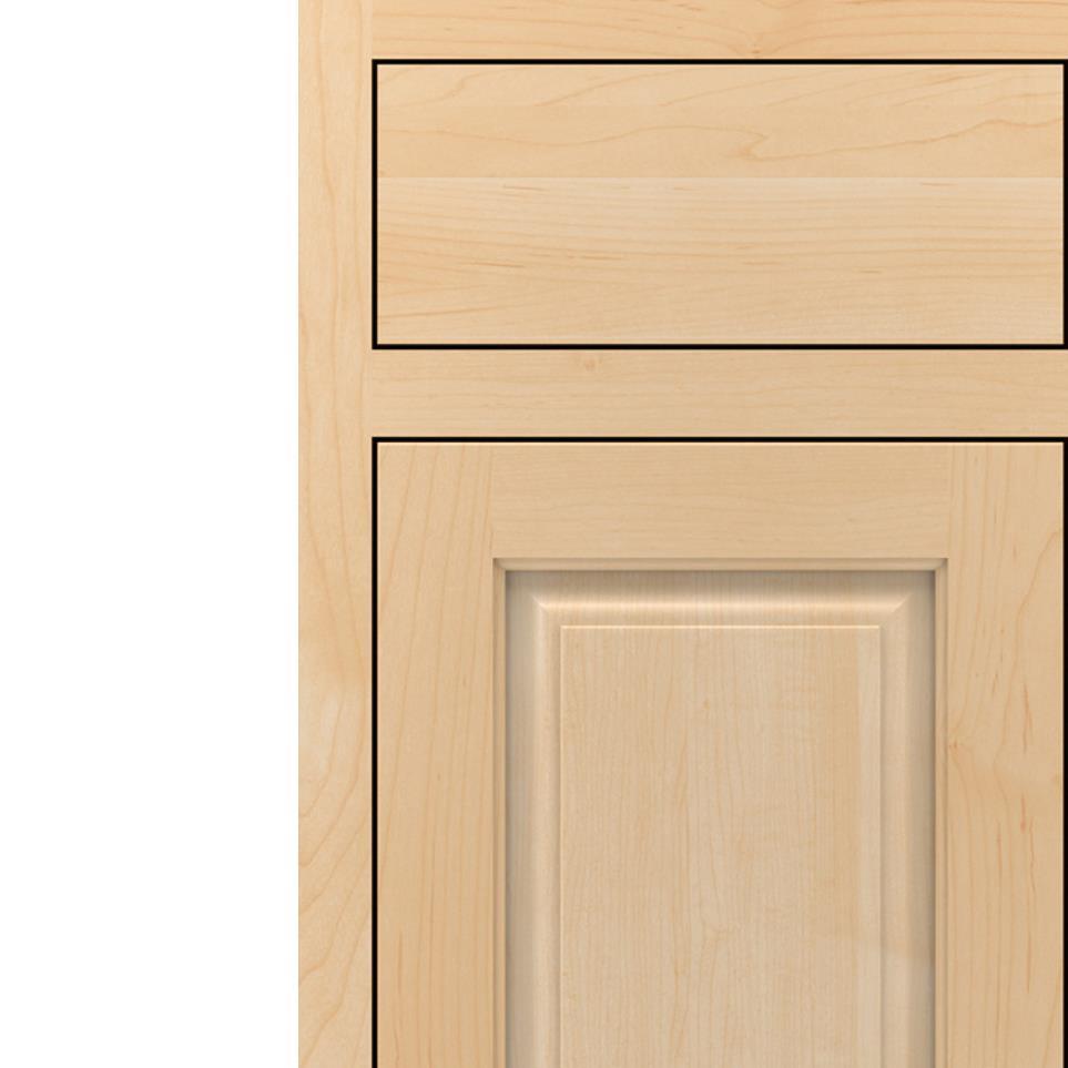 Inset Natural Light Finish Inset Cabinets