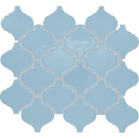 Mosaic Waterfall Glossy Blue Tile