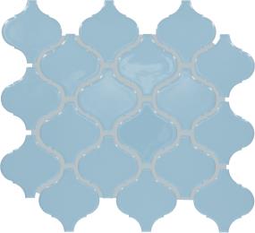 Mosaic Waterfall Glossy Blue Tile