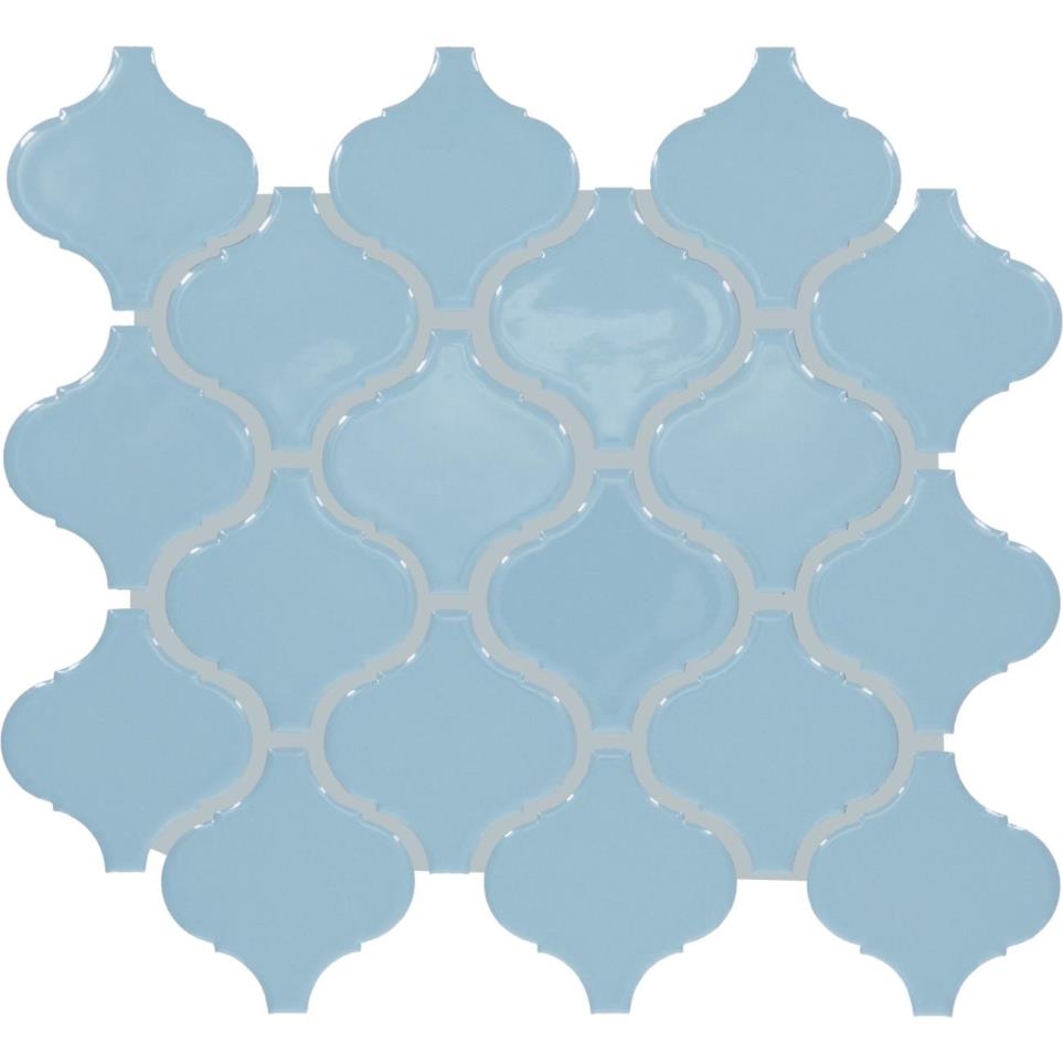 Mosaic Waterfall Glossy Blue Tile