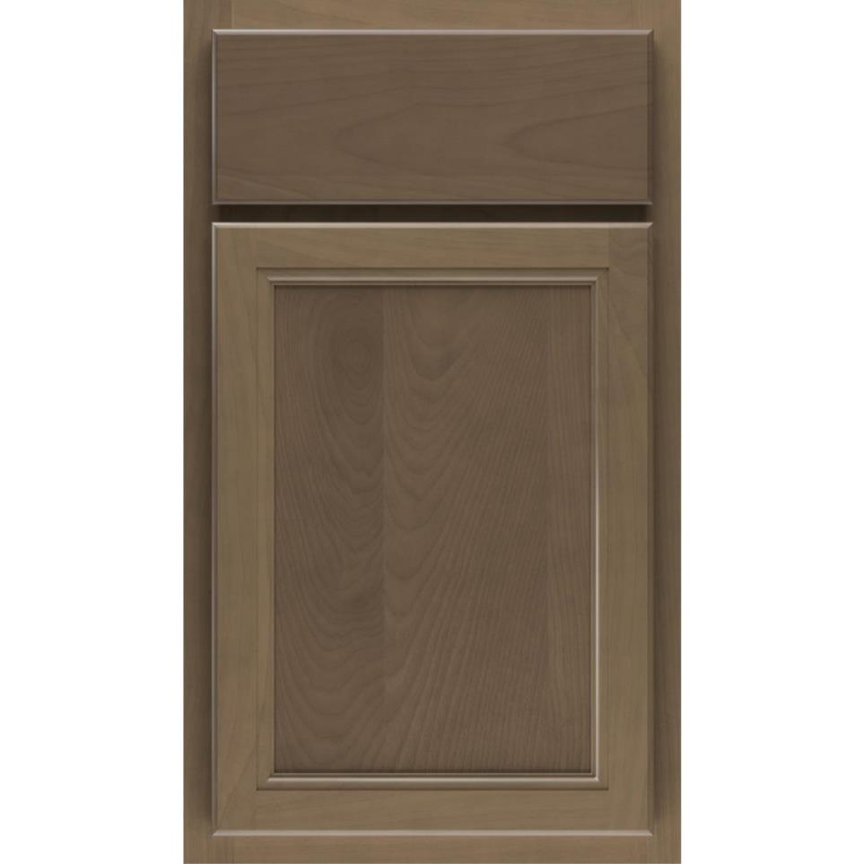 Square Burlap Medium Finish Square Cabinets