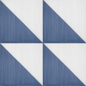 Tile Blu Triangle Matte Blue Tile