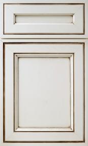 Square Coconut Amaretto Creme Glaze - Paint Square Cabinets