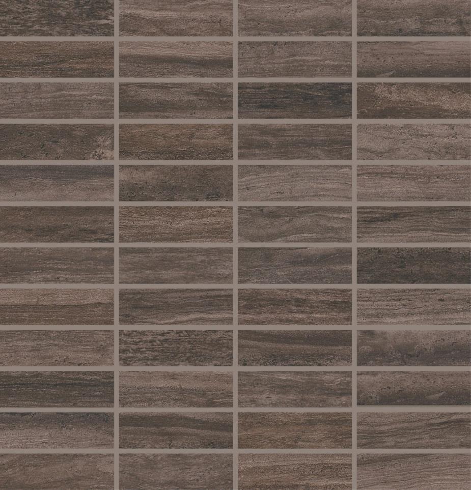 Mosaic Story Brown Matte Brown Tile