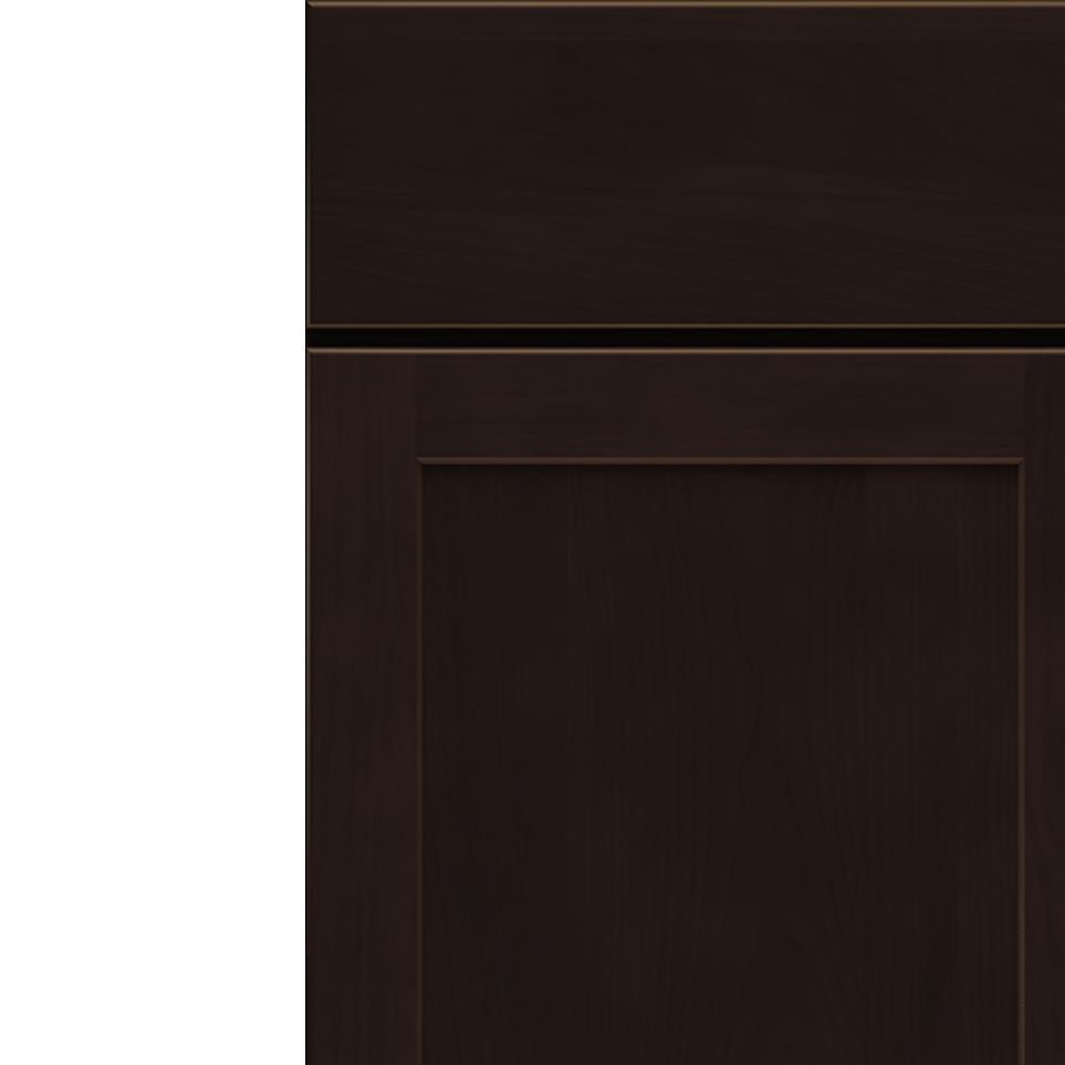 Square Sarsaparilla Dark Finish Square Cabinets