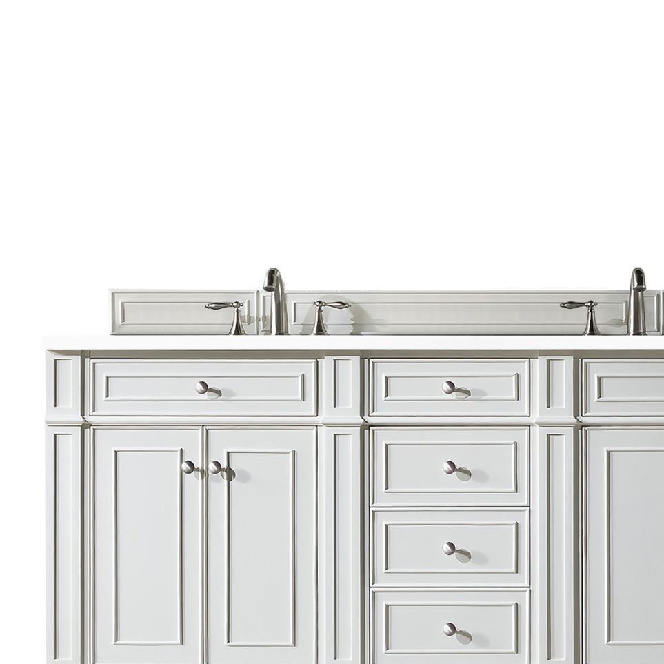 Base with Sink Top Bright White White Vanities