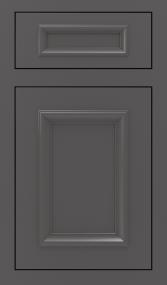Inset Peppercorn Paint - Grey Cabinets