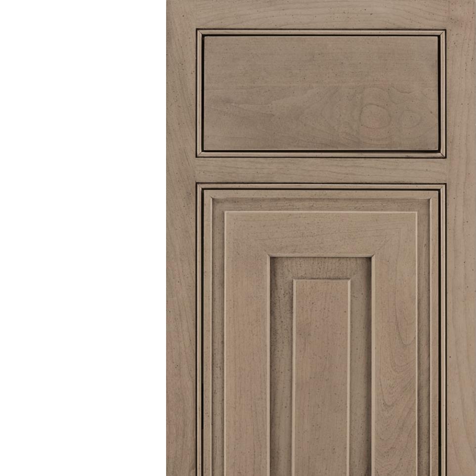 Square Pumice Light Finish Square Cabinets