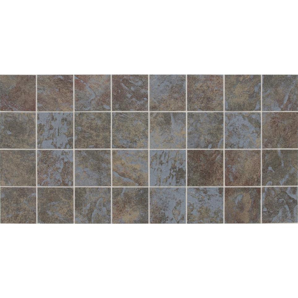 Mosaic Tuscan Blue Matte Brown Tile