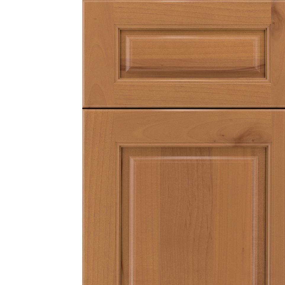 Square Ginger Light Finish Square Cabinets