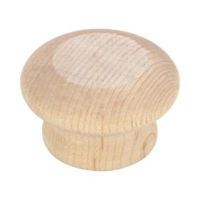 Knob Unfinished Maple Light Finish Knobs