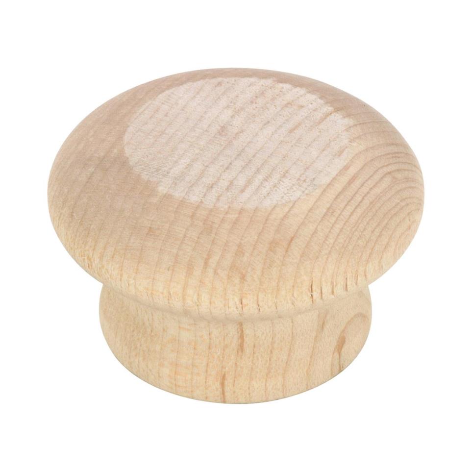 Knob Unfinished Maple Light Finish Knobs