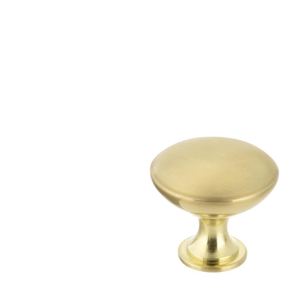 Knob Satin Brass Brass / Gold Knobs