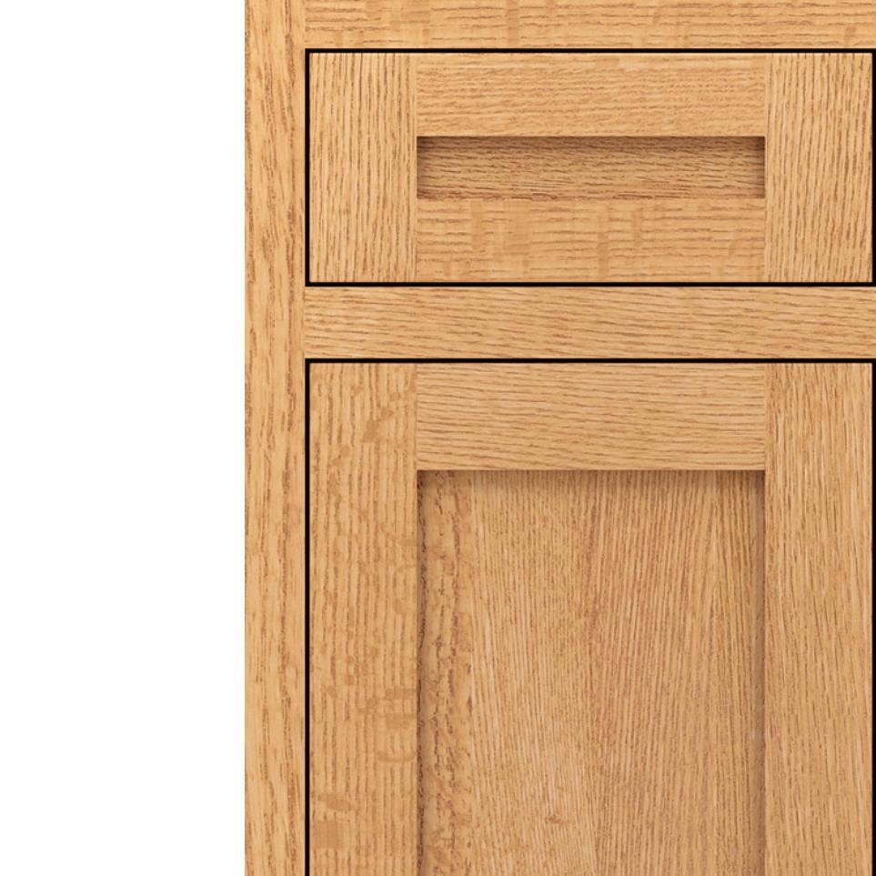 Inset Natural Light Finish Inset Cabinets