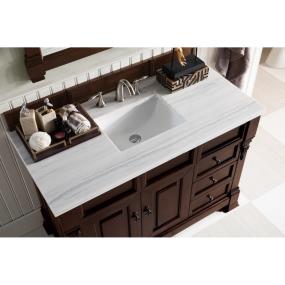 Base with Sink Top Burnished Mahogany Dark Finish Vanities