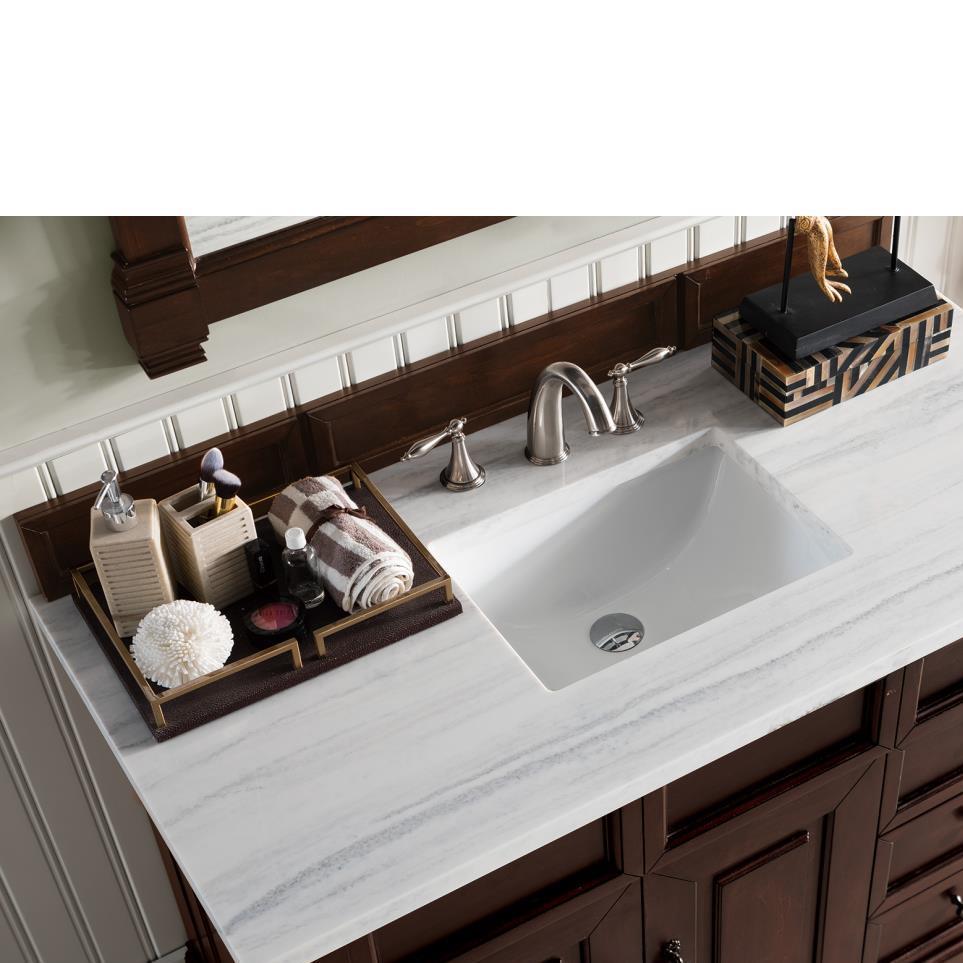 Base with Sink Top Burnished Mahogany Dark Finish Vanities