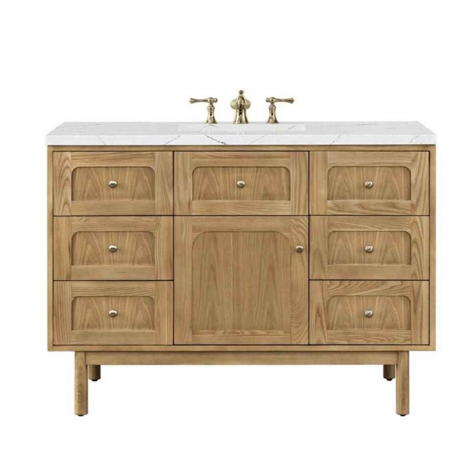 Base with Sink Top Light Oak Light Finish Vanities