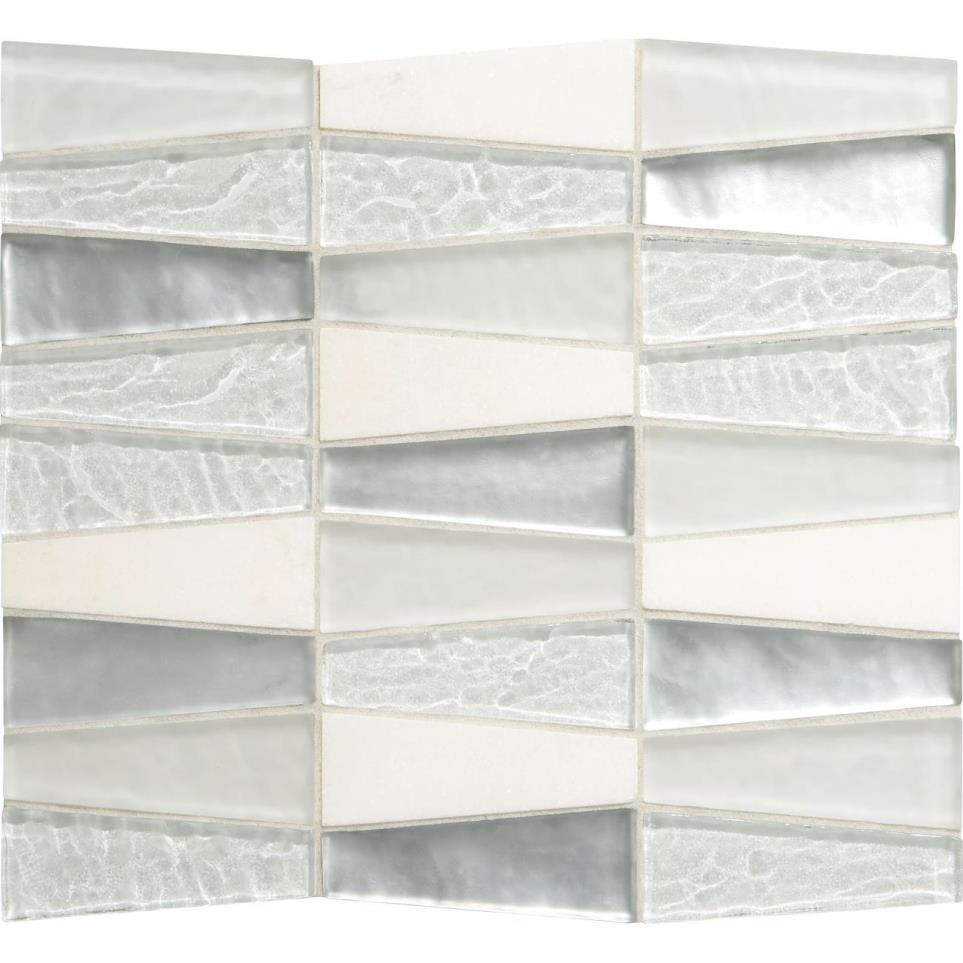 Mosaic Czarina Ice Glossy Gray Tile