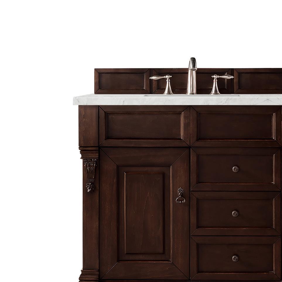 Base with Sink Top Burnished Mahogany Dark Finish Vanities