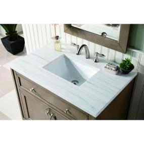 Base with Sink Top White Washed Walnut Light Finish Vanities