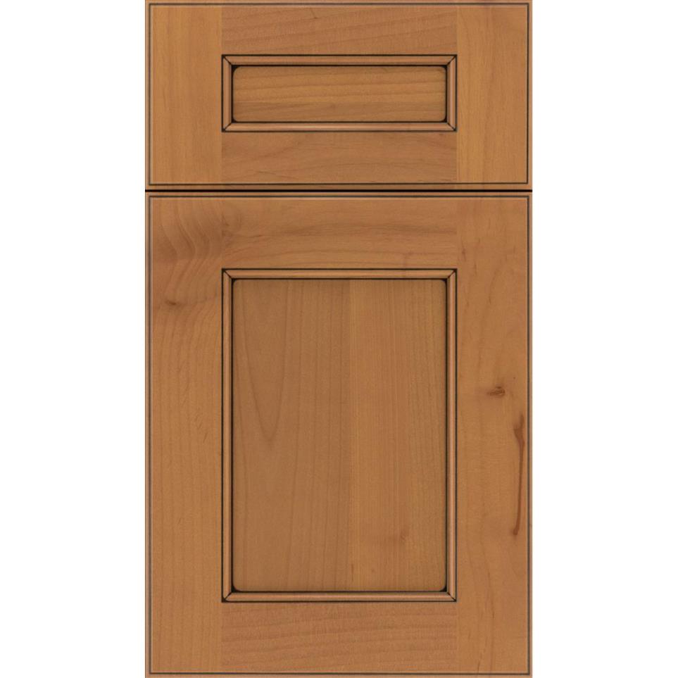 Square Ginger Black Glaze Glaze - Stain Square Cabinets