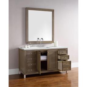 Base with Sink Top Whitewashed Walnut Light Finish Vanities