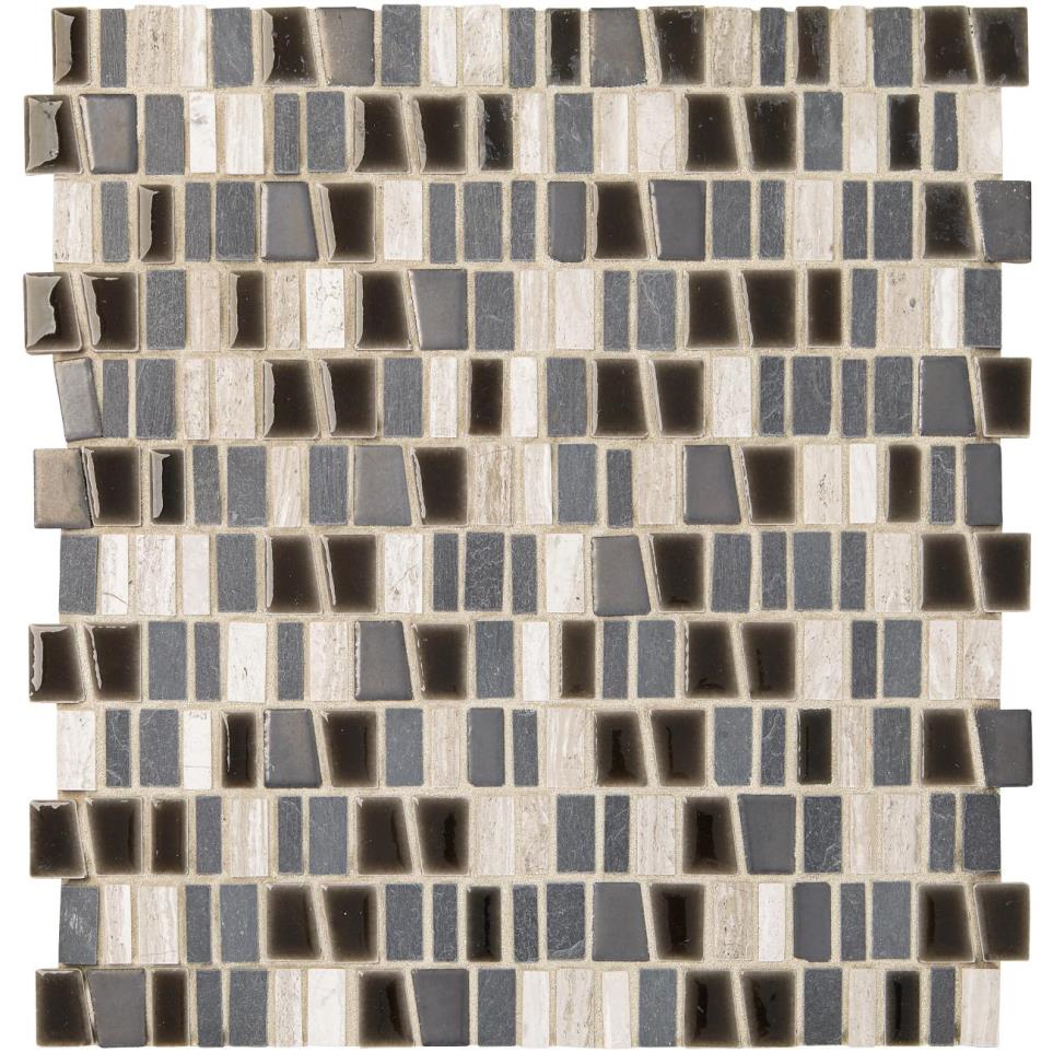 Mosaic Shadow Matte Gray Tile