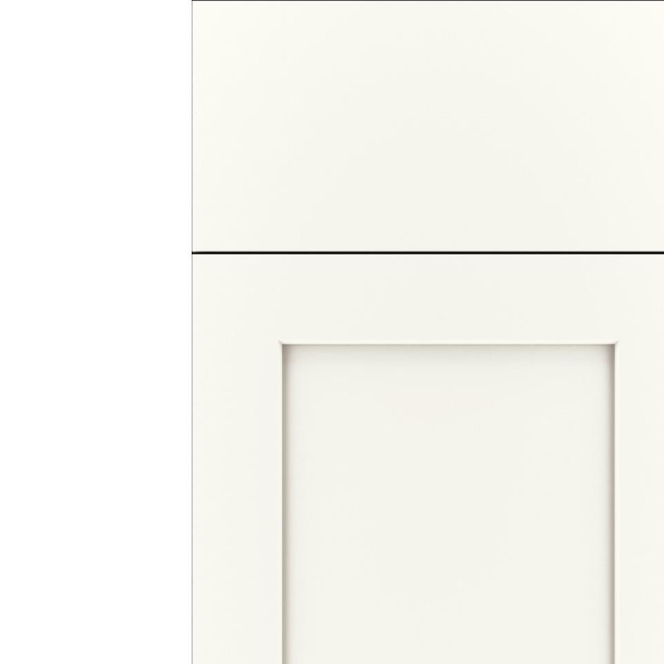 Square Satin White Paint - White Square Cabinets