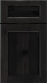 5 Piece Charcoal Dark Finish Cabinets