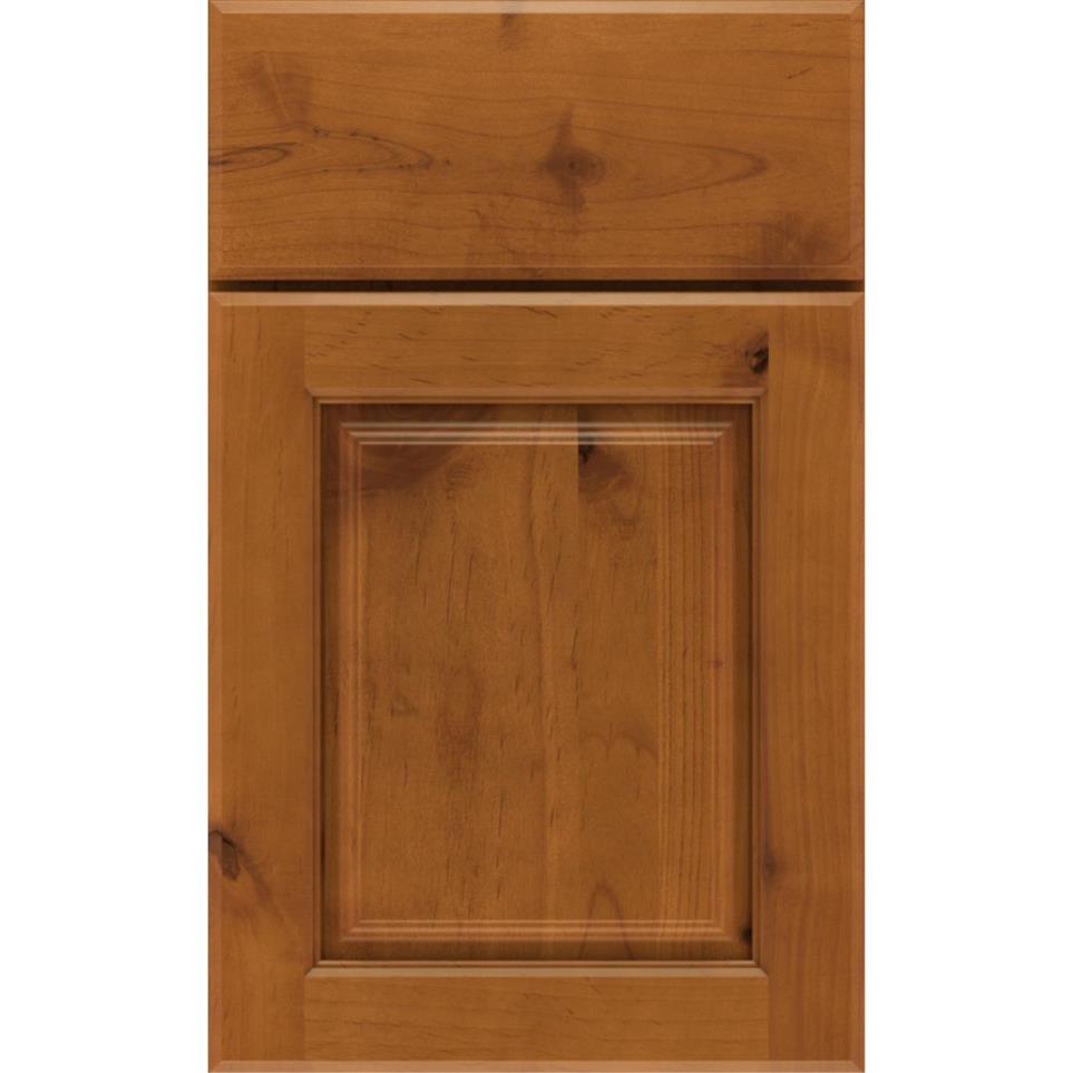 Square Cattail Medium Finish Square Cabinets