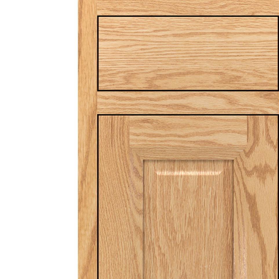 Square Natural Light Finish Square Cabinets