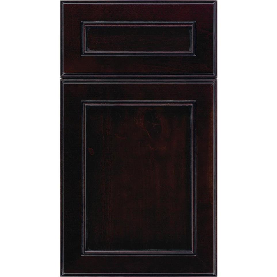 Square Espresso Black Glaze Glaze - Stain Square Cabinets