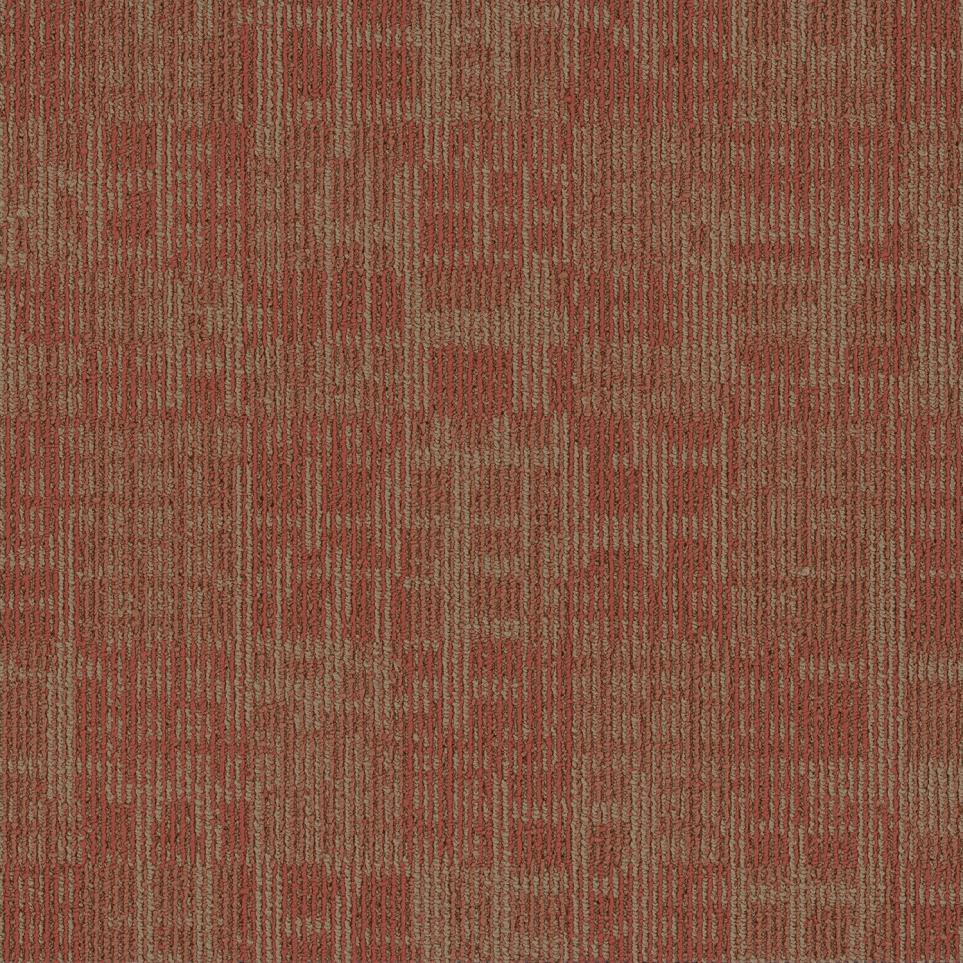 Multi-Level Loop Festival Orange Carpet Tile