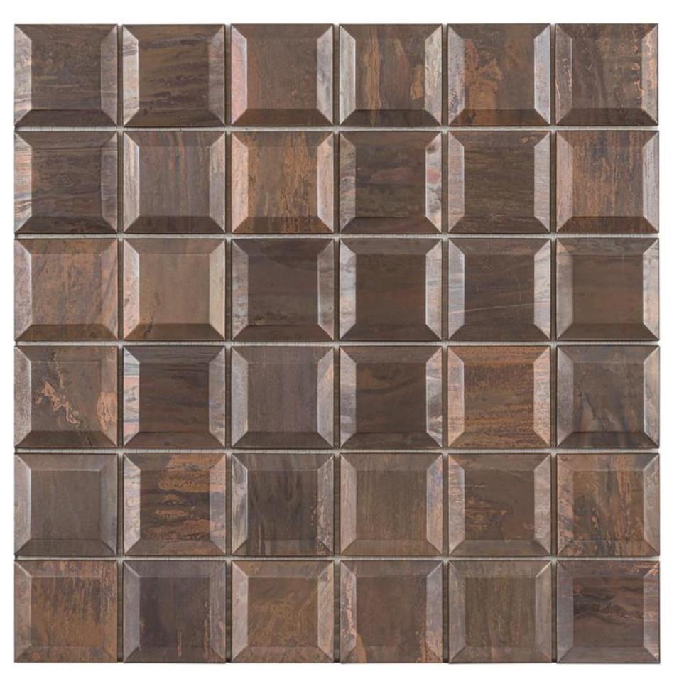 Mosaic Antique Copper Brown Tile