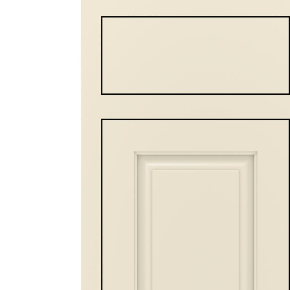 Inset Coconut Paint - White Inset Cabinets