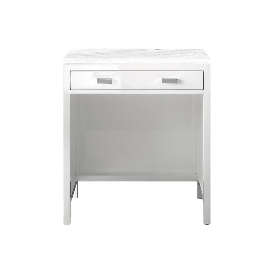 Base with Sink Top Glossy White White Vanities